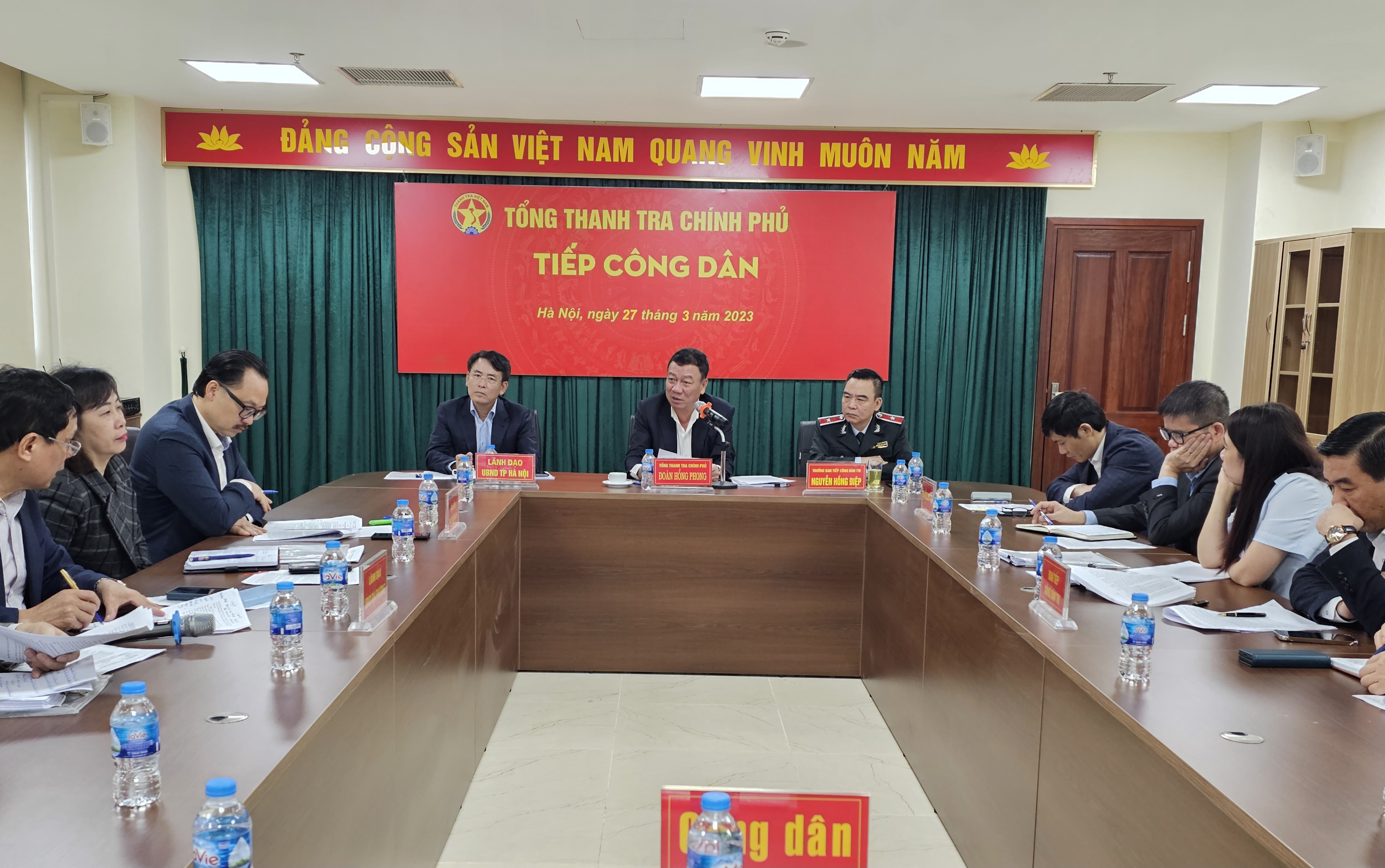 Tổng Thanh tra Chính phủ Đoàn Hồng Phong tiếp công dân định kỳ tháng 3